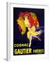 Cognac Gautier Freres Vintage French Poster-null-Framed Art Print