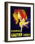 Cognac Gautier Freres Vintage French Poster-null-Framed Art Print