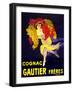 Cognac Gautier Freres Vintage French Poster-null-Framed Art Print