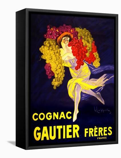 Cognac Gautier Freres Vintage French Poster-null-Framed Stretched Canvas