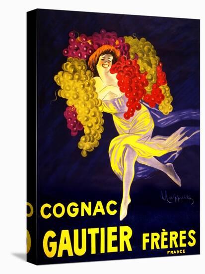 Cognac Gautier Freres Vintage French Poster-null-Stretched Canvas