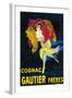 Cognac Gautier Promotional Poster - France-Lantern Press-Framed Art Print