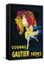 Cognac Gautier Promotional Poster - France-Lantern Press-Framed Stretched Canvas