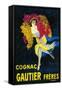 Cognac Gautier Promotional Poster - France-Lantern Press-Framed Stretched Canvas