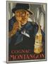 Cognac Montagon, 1920s French Advertising Poster-null-Mounted Giclee Print