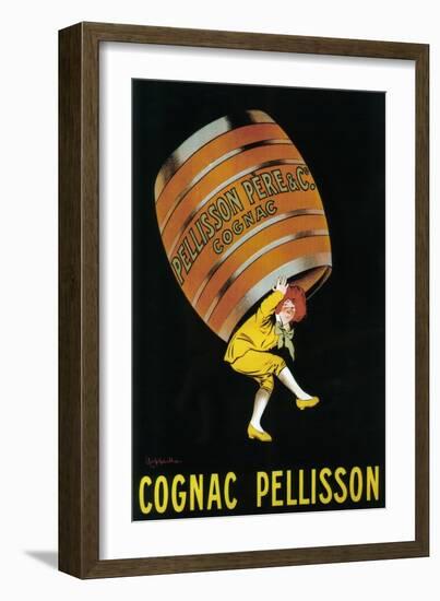 Cognac Pellisson Promotional Poster - France-Lantern Press-Framed Art Print