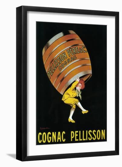 Cognac Pellisson Promotional Poster - France-Lantern Press-Framed Art Print