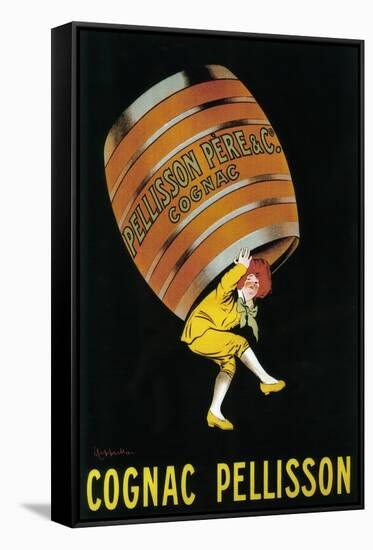 Cognac Pellisson Promotional Poster - France-Lantern Press-Framed Stretched Canvas