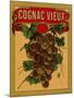 Cognac Vieux Label-null-Mounted Art Print