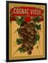 Cognac Vieux Label-null-Framed Art Print