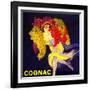 Cognac Vintage French Poster-null-Framed Art Print