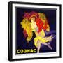 Cognac Vintage French Poster-null-Framed Art Print