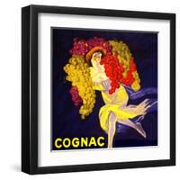 Cognac Vintage French Poster-null-Framed Art Print