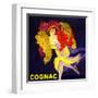 Cognac Vintage French Poster-null-Framed Art Print