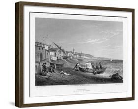 Cogoleto, the Birth Place of Columbus, Italy, 1828-E Finden-Framed Giclee Print