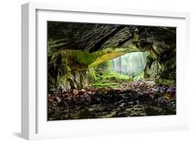 Coiba Mare Cave in Romania, Entrance-Xilius-Framed Photographic Print