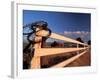 Coiled Barbed Wire and Red Barn, near Walla Walla, Washington, USA-Brent Bergherm-Framed Photographic Print