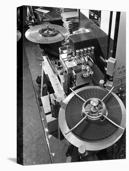 Coiled Log Saw Blade, Spear and Jackson, Sheffield, South Yorkshire, 1966-Michael Walters-Stretched Canvas