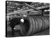 Coils and Hexagonal Bars at the Park Gate Iron and Steel Co, Rotherham, South Yorkshire, 1964-Michael Walters-Stretched Canvas