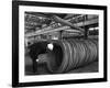 Coils and Hexagonal Bars at the Park Gate Iron and Steel Co, Rotherham, South Yorkshire, 1964-Michael Walters-Framed Photographic Print