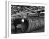 Coils and Hexagonal Bars at the Park Gate Iron and Steel Co, Rotherham, South Yorkshire, 1964-Michael Walters-Framed Photographic Print