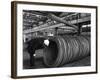 Coils and Hexagonal Bars at the Park Gate Iron and Steel Co, Rotherham, South Yorkshire, 1964-Michael Walters-Framed Photographic Print