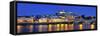 Coimbra and the Mondego River at Sunset. Portugal-Mauricio Abreu-Framed Stretched Canvas