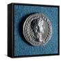 Coin Bearing Image of Emperor Hadrian, Roman Coins AD-null-Framed Stretched Canvas