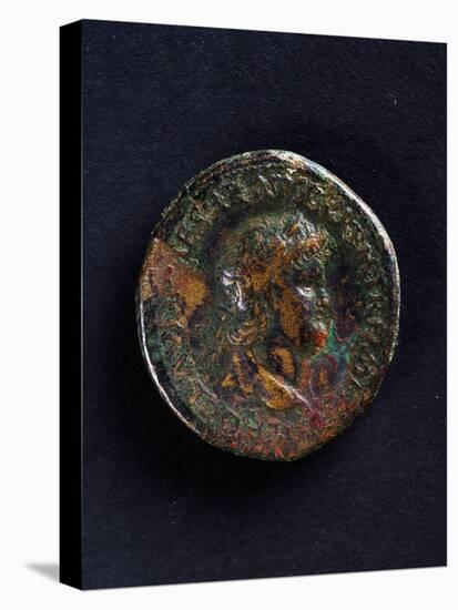 Coin Bearing Image of Emperor Nero, Roman Coins Ad-null-Stretched Canvas