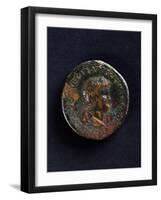 Coin Bearing Image of Emperor Nero, Roman Coins Ad-null-Framed Giclee Print