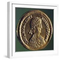 Coin Bearing Image of Roman Emperor, Valentinian Iii, Roman Coins, 5th Century AD-null-Framed Giclee Print