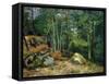 Coin De Foret (Oil on Canvas)-Gustave Courbet-Framed Stretched Canvas