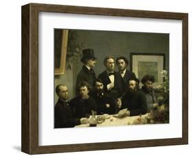 Coin de Table-Henri Fantin-Latour-Framed Giclee Print