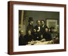 Coin de Table-Henri Fantin-Latour-Framed Giclee Print