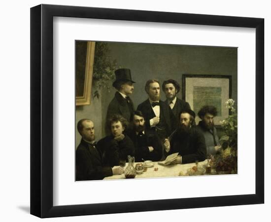 Coin de Table-Henri Fantin-Latour-Framed Giclee Print