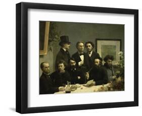 Coin de Table-Henri Fantin-Latour-Framed Giclee Print