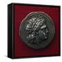 Coin Minted in Epidaurus Bearing Profile of Head Surrounded by Laurels, Greek Coins-null-Framed Stretched Canvas