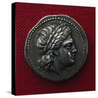 Coin Minted in Epidaurus Bearing Profile of Head Surrounded by Laurels, Greek Coins-null-Stretched Canvas