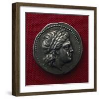 Coin Minted in Epidaurus Bearing Profile of Head Surrounded by Laurels, Greek Coins-null-Framed Giclee Print