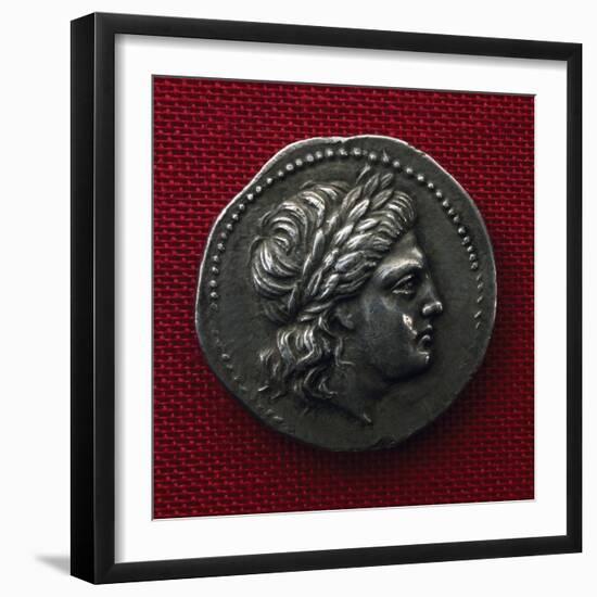 Coin Minted in Epidaurus Bearing Profile of Head Surrounded by Laurels, Greek Coins-null-Framed Giclee Print