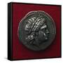 Coin Minted in Epidaurus Bearing Profile of Head Surrounded by Laurels, Greek Coins-null-Framed Stretched Canvas