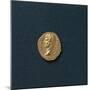 Coin Obverse with Portrait of Emperor Hadrian-null-Mounted Giclee Print