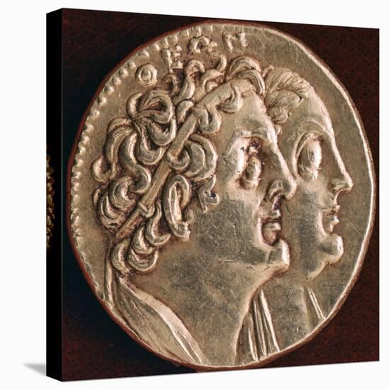 Coin of Ptolemy I and Berenice I, Ptolemaic Kingdom of Egypt, 3rd Century Bc-null-Stretched Canvas