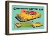 Coin Operated Battery Cab-null-Framed Art Print