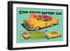 Coin Operated Battery Cab-null-Framed Art Print