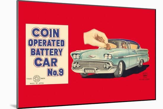 Coin Operated Battery Car No. 9-null-Mounted Art Print