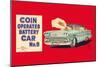 Coin Operated Battery Car No. 9-null-Mounted Art Print