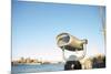 Coin operated binoculars facing the Manhattan Bridge, New York City, New York-Greg Probst-Mounted Photographic Print
