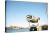 Coin operated binoculars facing the Manhattan Bridge, New York City, New York-Greg Probst-Stretched Canvas