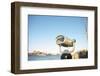 Coin operated binoculars facing the Manhattan Bridge, New York City, New York-Greg Probst-Framed Photographic Print